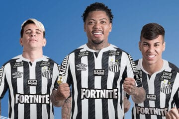Santos terá o jogo eletrônico Fortnite como patrocinador master na final