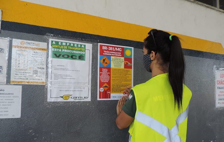 DNIT realiza campanhas com usuários e moradores lindeiros da BR-381