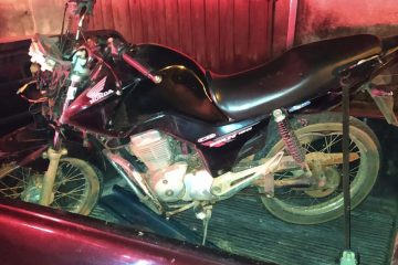Adolescente é apreendido com motocicleta furtada em Santa Bárbara