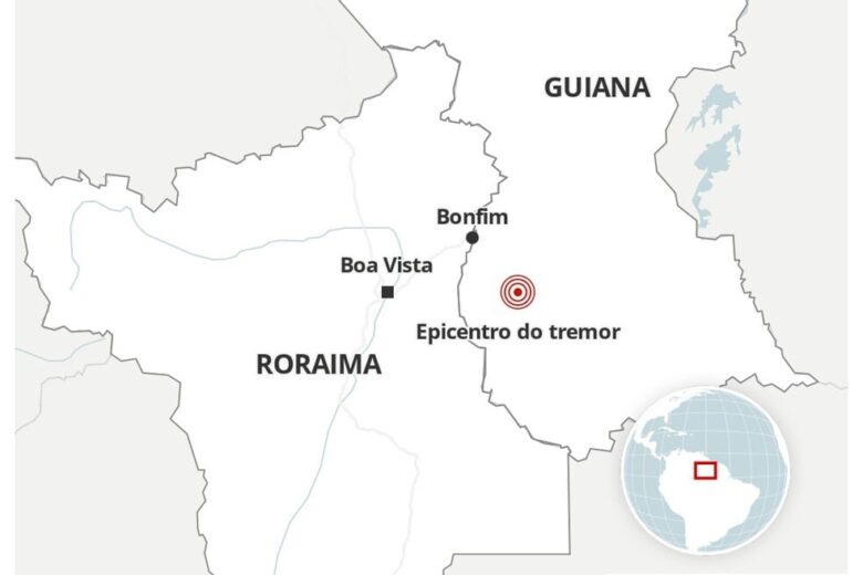 Cidades do Norte do Brasil sentem terremoto com epicentro na Guiana