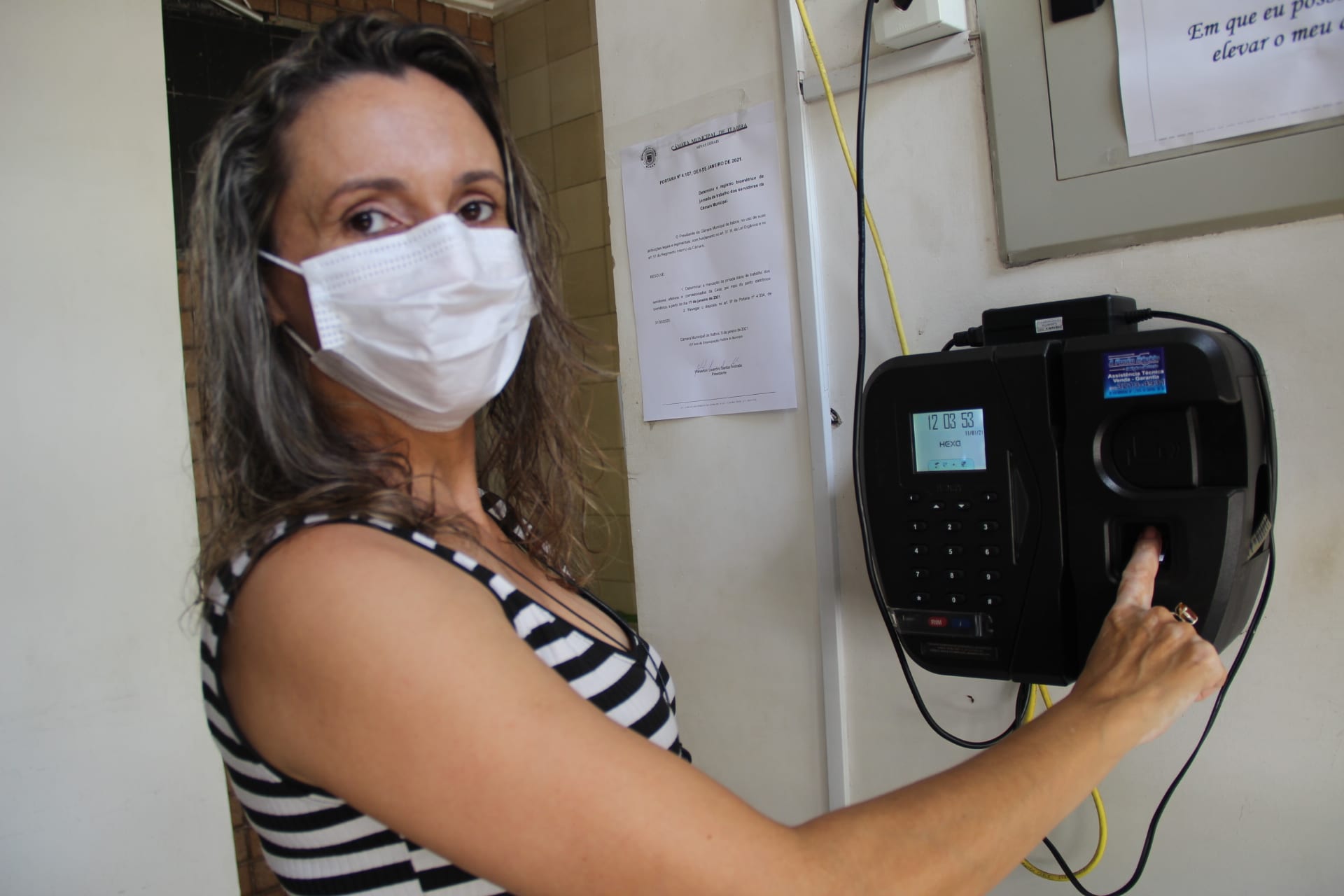 Ponto biométrico volta a ser usado pela Câmara de Itabira