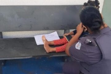PM resgata criança de 3 anos amarrada com fios pela própria mãe