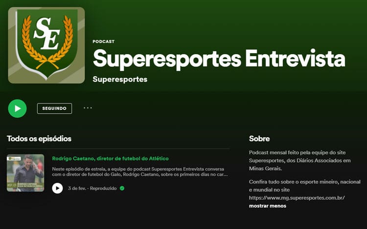 Superesportes lança podcast de entrevistas