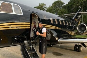 Conheça o jato de R$ 11 milhões em que Hulk, do Atlético, chegou a BH