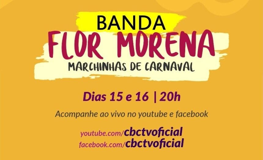 Live de Carnaval: banda Flor Morena é a atração da noite em Itabira