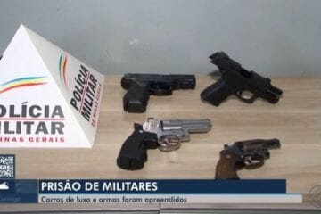 Itabiranos em carros de luxo são presos com armas em Araxá