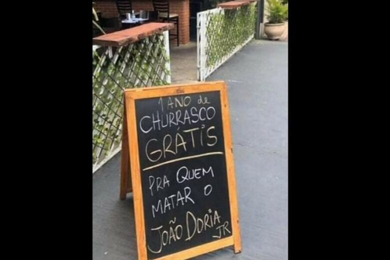 Homem é preso por anunciar churrasco grátis para quem matar Doria