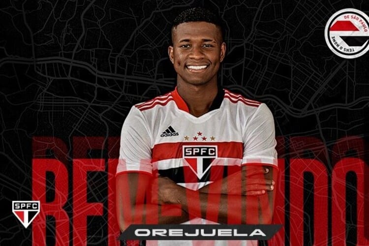 São Paulo oficializa contratação do lateral Orejuela, ex-Cruzeiro