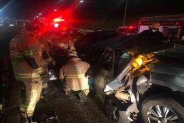 Engavetamento entre cinco carros deixa uma pessoa morta na MG-10, em BH
