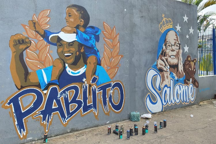 Cruzeiro: vítima da COVID-19, Pablito é eternizado em painel no Barro Preto