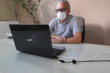 Ferida cirúrgica faz Dr. Laércio voltar a trabalhar de casa