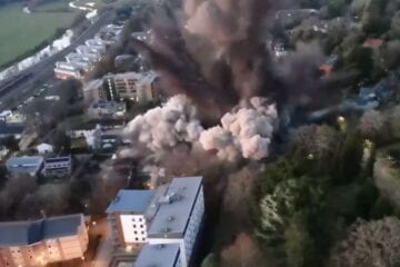 Bomba da Segunda Guerra é detonada no Reino Unido; veja o vídeo