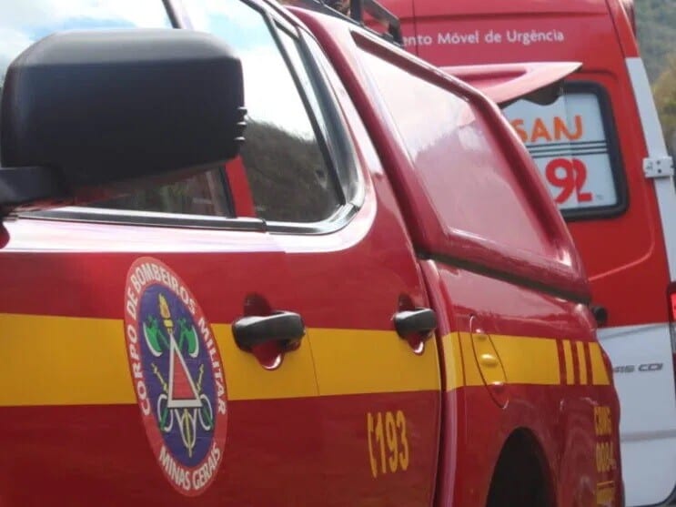 Militar do Corpo de Bombeiros é socorrido após acidente na MG-434