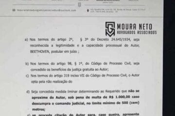 Cachorro assina petição em processo contra homem que o agrediu