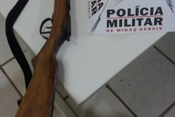 Polícia Militar prende caçador e apreende espingarda em Dionísio