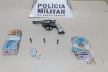 PM interrompe baile funk e apreende arma em Timóteo