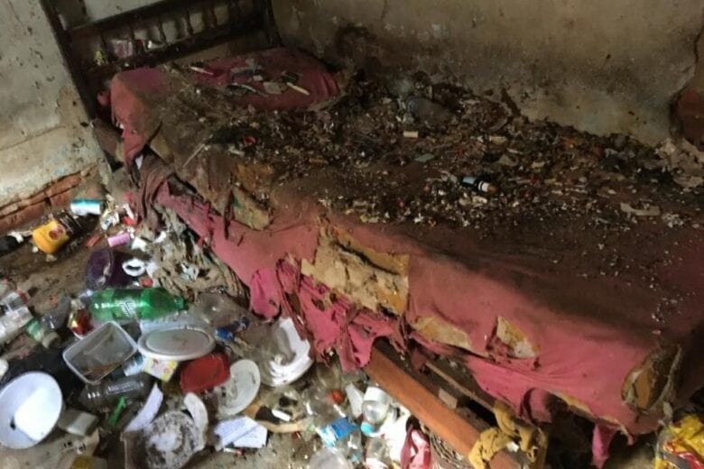 Mulher é retirada de casa com mais de 100 ratos e toneladas de lixo