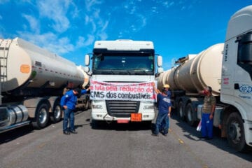 Estado de greve: paralisação do caminhoneiros vai se concentrar em Santos