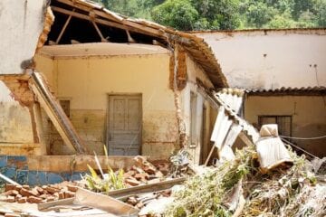 Devido ao alto risco, 11 casas foram desocupadas em Santa Maria