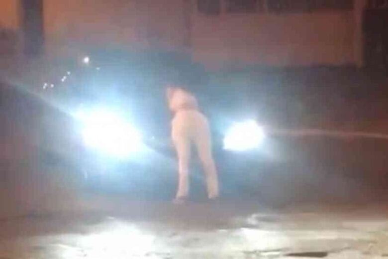 Vídeo: mulher é atropelada por namorado ao tentar impedir que ele vá embora