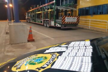 PRF detém caminhoneiro com 40 cartelas de “rebite”