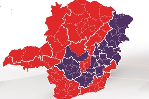 Macrorregiões Norte, Sul, Sudeste e Jequitinhonha avançam para onda vermelha