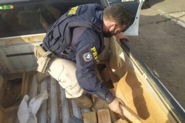 Polícia Rodoviária Federal apreende 15 kg de pasta base de cocaína