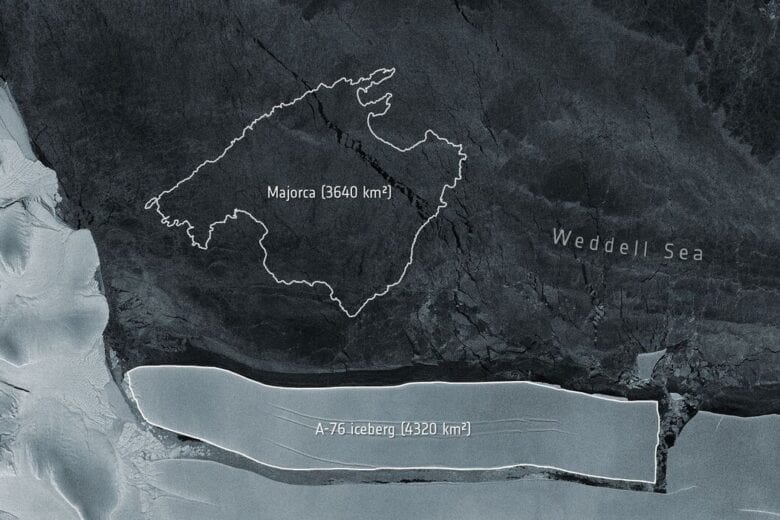 Iceberg gigante se desprende na Antártica e está à deriva