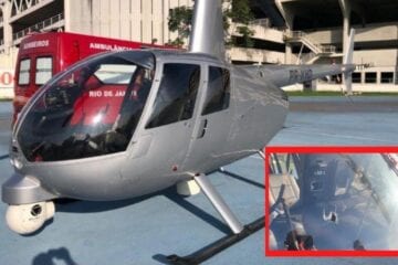 Piloto de helicóptero da Rercord TV é baleado durante voo