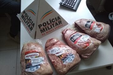 Homem rouba quatro picanhas em supermercado e acaba preso em Itabira