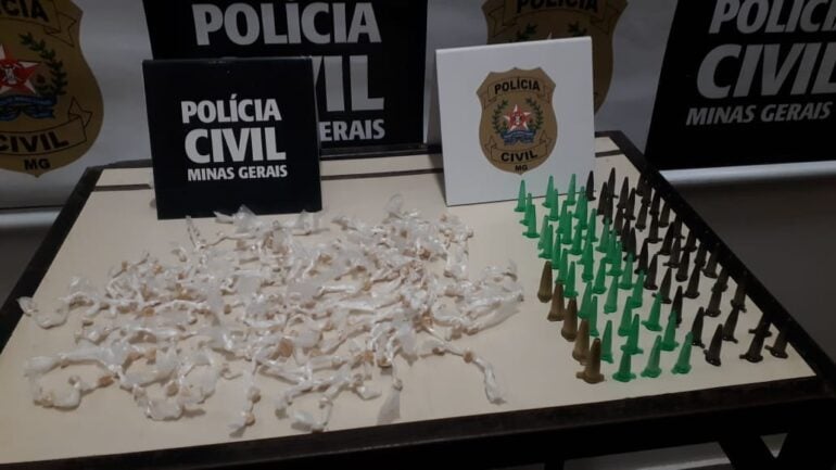 Homem é detido pela Polícia Civil com grande quantidade de drogas em Itabira