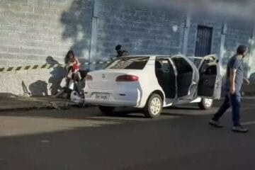 Jovem agride a namorada, tenta pegar revólver de PM e é baleado em Minas