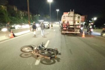 Mulher morre esmagada por carreta após briga de trânsito