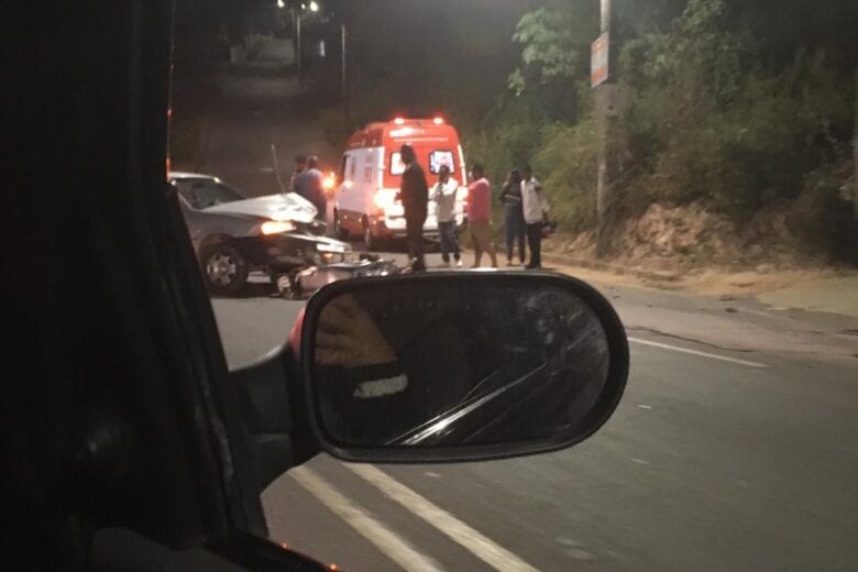 Acidente deixa motociclista ferido no bairro Machado em Itabira