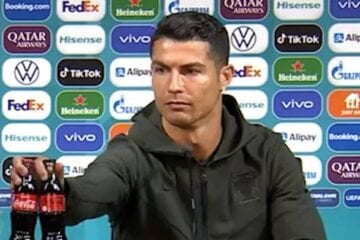 Atitude de Cristiano Ronaldo causa prejuízo bilionário para Coca-Cola