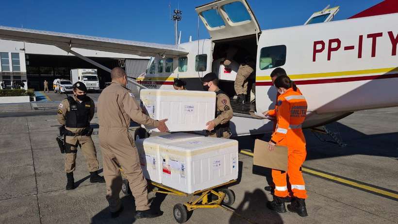 Quase 10 mil doses de vacina são perdidas durante transporte