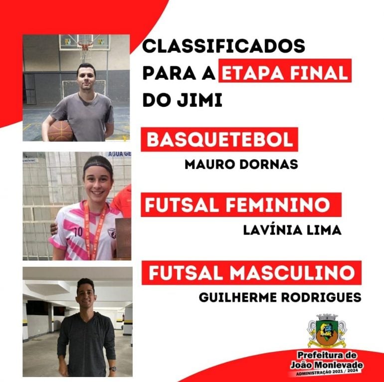 Etapa dos Jogos do Interior de Minas conta com três monlevadenses para fase final