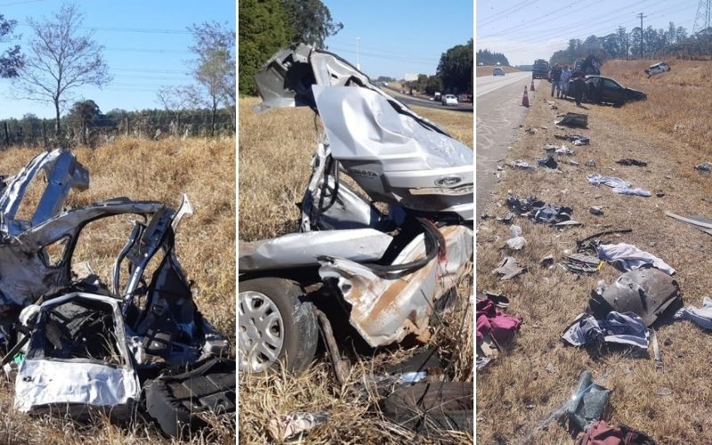 Acidente deixa 3 mortos e 5 feridos na rodovia Washington Luís; veja o vídeo