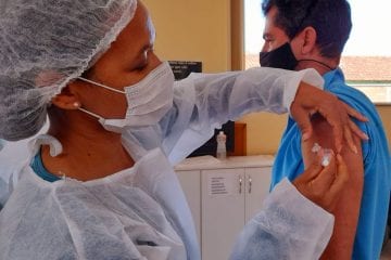 São Gonçalo do Rio Abaixo já vacinou quase 50% da população contra a Covid