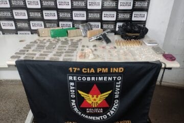 Polícia Militar apreende drogas, arma e munição em João Monlevade