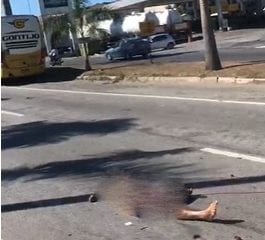Ciclista morre atropelado por caminhão na BR-381