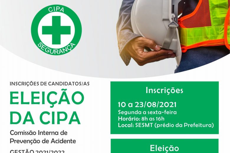 Prefeitura de Monlevade abre inscrições para a Comissão Interna de Prevenção de Acidente