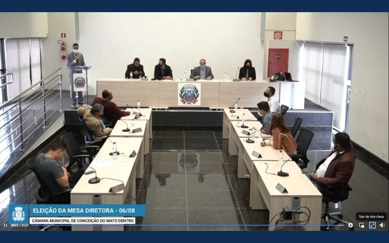 Nova eleição na Câmara de Conceição elege a mesma mesa diretora