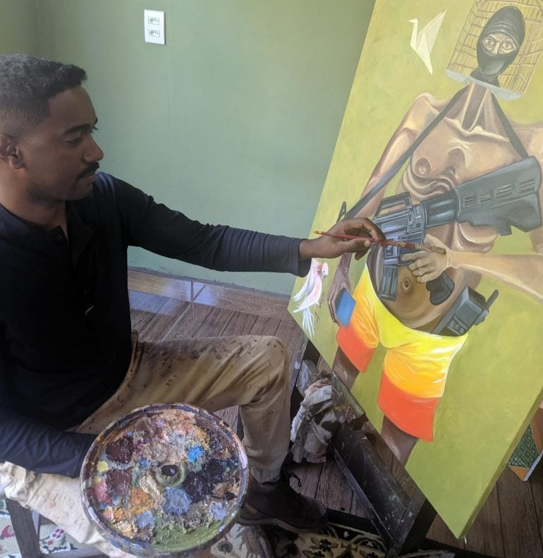 Artista de produtora itabirana faz vaquinha para se apresentar na Bienal de Florença