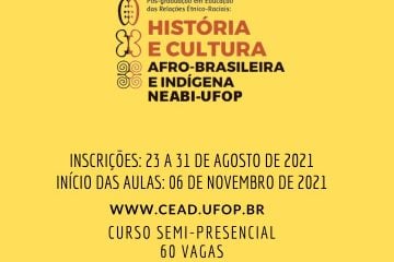 Ufop abre edital para Especialização em Educação das Relações Étnico Raciais em Monlevade