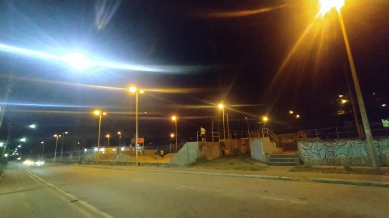 Quadra do Baú ganha nova iluminação com lâmpadas de led