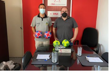 Secretário de Esportes de Monlevade se encontra com presidente da Federação Mineira de Handebol
