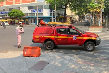 Mulher foi encaminhada ao hospital após ataque de abelhas no centro de BH