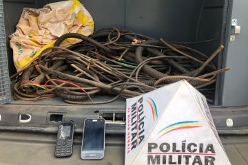 Dupla é presa suspeita de furtar cabos de cobre em Itabira