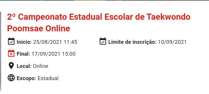 Campeonato Estadual de Taekwondo